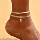 🎉 2026 Sale — Over 22,000 Sold! 💞 Dainty Layered Gold Initial Anklets for Women – Summer Charm 🌸