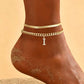 🎉 2026 Sale — Over 22,000 Sold! 💞 Dainty Layered Gold Initial Anklets for Women – Summer Charm 🌸