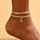 🎉 2026 Sale — Over 22,000 Sold! 💞 Dainty Layered Gold Initial Anklets for Women – Summer Charm 🌸