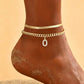 🎉 2026 Sale — Over 22,000 Sold! 💞 Dainty Layered Gold Initial Anklets for Women – Summer Charm 🌸