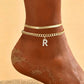 🎉 2026 Sale — Over 22,000 Sold! 💞 Dainty Layered Gold Initial Anklets for Women – Summer Charm 🌸