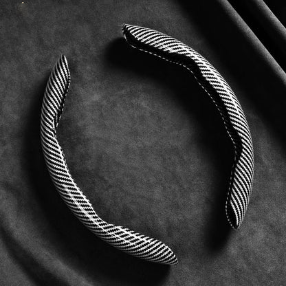 🎉 2026 Sale — Over 27,000 Sold! 💞 Universal Carbon Fiber Steering Wheel Cover – Sporty Upgrade 🌸