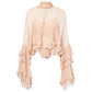 🎉 2026 Sale — Over 17,000 Sold! 💞 Sheer Mock Neck Blouse – Ethereal Elegance