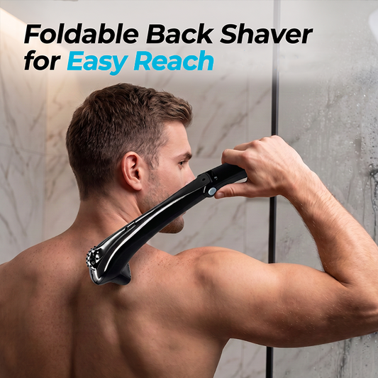 🎉 2026 Sale — Over 41,000 Sold!✂️ Men's Electric Back Shaver with 180° Foldable Handle 🔋