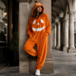 🎉 2026 Sale — Over 12,000 Sold! 💞 Unisex Halloween Pumpkin Hooded Jumpsuit – Festive & Cozy 🌸