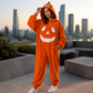 🎉 2026 Sale — Over 12,000 Sold! 💞 Unisex Halloween Pumpkin Hooded Jumpsuit – Festive & Cozy 🌸