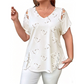 🎉 2026 Sale — Over 35,000 Sold! 💞 Women's V-Neck Heart Print Top – Sweet Love Style 🌸