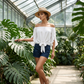 🎉 2026 Sale — Over 25,000 Sold! 💞 Women Casual Off Shoulder Sweet Bow Tie Front Summer Blouse – Breezy Summer Elegance 🌸