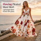 🎉 2026 Sale — Over 36,000 Sold! 💞 Women's Printed Spaghetti Strap Maxi Dress – Summer Garden Elegance 🌸