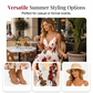 🎉 2026 Sale — Over 36,000 Sold! 💞 Women's Printed Spaghetti Strap Maxi Dress – Summer Garden Elegance 🌸