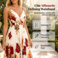 🎉 2026 Sale — Over 36,000 Sold! 💞 Women's Printed Spaghetti Strap Maxi Dress – Summer Garden Elegance 🌸