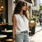 🎉 2026 Sale — Over 26,000 Sold! 💞 Women's Round Neck Sleeveless Lace Top