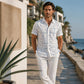🎉 2026 Sale — Over 21,000 Sold! 💞 Men's Geometric Print Relaxed-Fit Button-Down Shirt