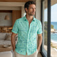 🎉 2026 Sale — Over 21,000 Sold! 💞 Men's Geometric Print Relaxed-Fit Button-Down Shirt