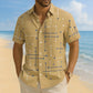 🎉 2026 Sale — Over 36,200 Sold!💞 Men’s Geometric Print Relaxed‑Fit Button‑Down Shirt