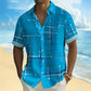 🎉 2026 Sale — Over 21,000 Sold! 💞 Men's Geometric Print Relaxed-Fit Button-Down Shirt
