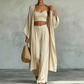 🎉 2026 Sale — Over 26,000 Sold! 💞 Women's Loose 3-Piece Cardigan Pants Set