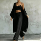 🎉 2026 Sale — Over 26,000 Sold! 💞 Women's Loose 3-Piece Cardigan Pants Set