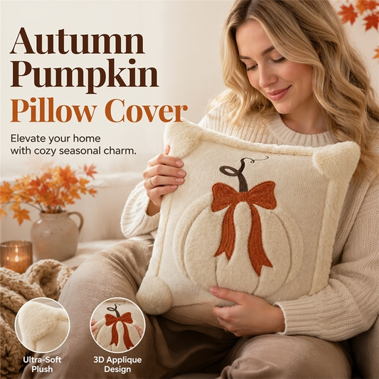 🎉 2026 Sale — Over 22,000 Sold! 💞 Cozy Pumpkin Throw Pillow Cover
