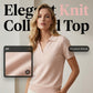 🎉 2026 Sale — Over 19,000 Sold! 💞 Women's Short Sleeve Knit Collared Top