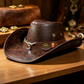 🎉 2026 Sale — Over 16,000 Sold! 💞 Vintage Wide Brim Cowboy Hat with Strap