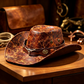 🎉 2026 Sale — Over 16,000 Sold! 💞 Vintage Wide Brim Cowboy Hat with Strap