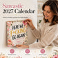 🎉 2026 Sale — Over 19,000 Sold! 💞 Funny 2027 Wall Calendar for Women