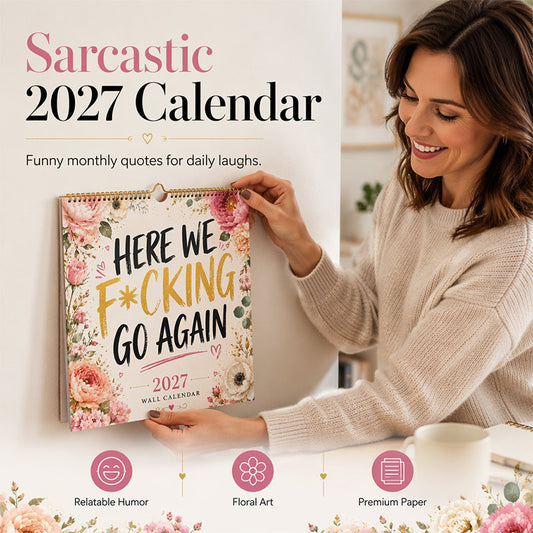 🎉 2026 Sale — Over 19,000 Sold! 💞 Funny 2027 Wall Calendar for Women
