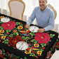 🎉 2026 Sale — Over 24,800 Sold! 🌟 Scalloped Floral Tablecloth – Spill-Proof, Fiesta-Ready ✨