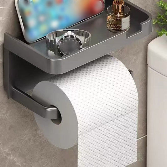 🎉 2026 Sale — Over 32000 Sold! 💰 Wall-Mounted Toilet Paper Holder with Storage Shelf practical