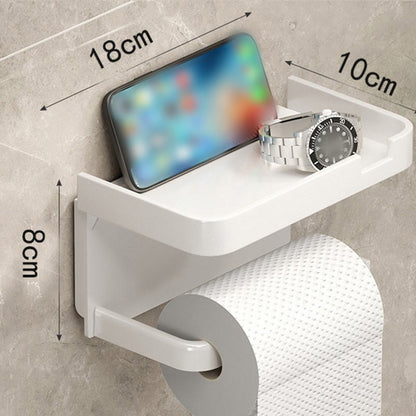 🎉 2026 Sale — Over 32000 Sold! 💰 Wall-Mounted Toilet Paper Holder with Storage Shelf practical