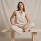 🎉 2026 Sale — Over 38,000 Sold! 💞 Women's Minimalist Sleeveless Top & Wide-Leg Pants Set
