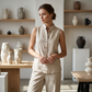 🎉 2026 Sale — Over 38,000 Sold! 💞 Women's Minimalist Sleeveless Top & Wide-Leg Pants Set