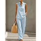 🎉 2026 Sale — Over 38,000 Sold! 💞 Women's Minimalist Sleeveless Top & Wide-Leg Pants Set
