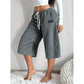 🎉 2026 Sale — Over 33,000 Sold! 💞 Women's Ribbed Wide-Leg Drawstring Cropped Pants
