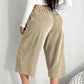 🎉 2026 Sale — Over 33,000 Sold! 💞 Women's Ribbed Wide-Leg Drawstring Cropped Pants