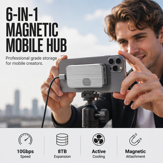 💻 LIMITED‑TIME 50% OFF! ⚡ Portable Magnetic M.2 Docking Station – High‑Speed, Multi‑Port, Creator‑Friendly ✨