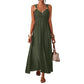 🎉 2026 Sale — Over 34,000 Sold! 💞 Women's Sleeveless Strap Empire Waist Maxi Dress