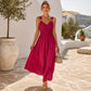 🎉 2026 Sale — Over 34,000 Sold! 💞 Women's Sleeveless Strap Empire Waist Maxi Dress