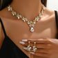 🎉 2026 Sale — Over 37,400 Sold!✨ Sparkling Teardrop Pendant Necklace and Earrings Set – Glamorous 💍