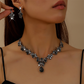 🎉 2026 Sale — Over 37,400 Sold!✨ Sparkling Teardrop Pendant Necklace and Earrings Set – Glamorous 💍