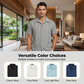 🎉 2026 Sale — Over 32,800 Sold!💞 Men's Short Sleeve Cuban Guayabera Shirt – Summer‑ready 👔