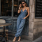 🌺 2026 Sale — Over 26,000 Sold! ✨ Women's Plus Size Halter Neck Ruched Jumpsuit