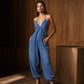 🌺 2026 Sale — Over 26,000 Sold! ✨ Women's Plus Size Halter Neck Ruched Jumpsuit