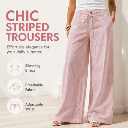 🎉 2026 Sale — Over 42,400 Sold!👖 Women's Striped Wide Leg Pants