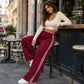 👖 2026 Sale — Over 39,000 Sold! 🧶 Women's Chic Striped Drawstring Track Pants