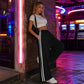 👖 2026 Sale — Over 39,000 Sold! 🧶 Women's Chic Striped Drawstring Track Pants