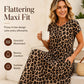 🎉 2026 Sale — Over 38,300 Sold!🐆 Women's Leopard Print Maxi Dress with Pockets
