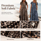 🎉 2026 Sale — Over 38,300 Sold!🐆 Women's Leopard Print Maxi Dress with Pockets