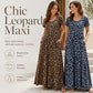 🎉 2026 Sale — Over 38,300 Sold!🐆 Women's Leopard Print Maxi Dress with Pockets